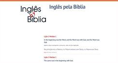 Desktop Screenshot of inglespelabiblia.com